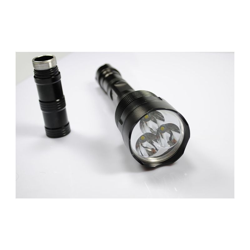 TrustFire TR-3T6 3x T6 LED Tactical Flashlight 3800 Lumens Lightweight Rechargeable for Outdoor Adventures