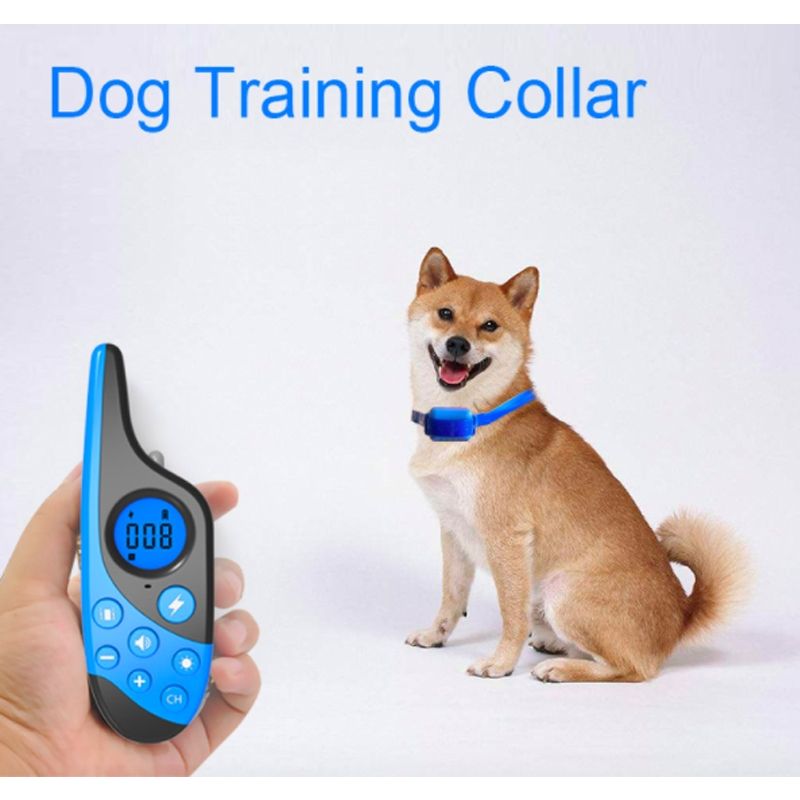 2021 Electric Dog Training Collar with 500m Remote Control Waterproof Rechargeable LCD Display Obedience