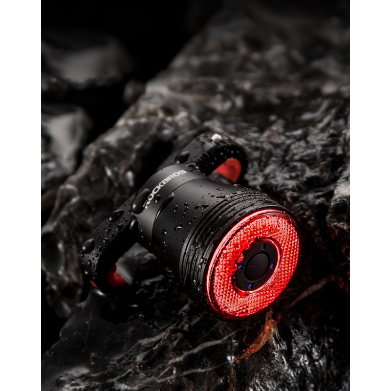 ROCKBROS Q5 Bicycle Smart Light Auto Brake Sensing LED Taillight IPX6 Waterproof Cycling Safety Equipment