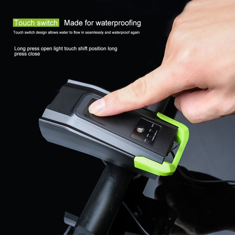 Bicycle Lights 2X T6 USB Rechargeable 2400 Lumens Six Modes for Cycling Safety and City Commuting