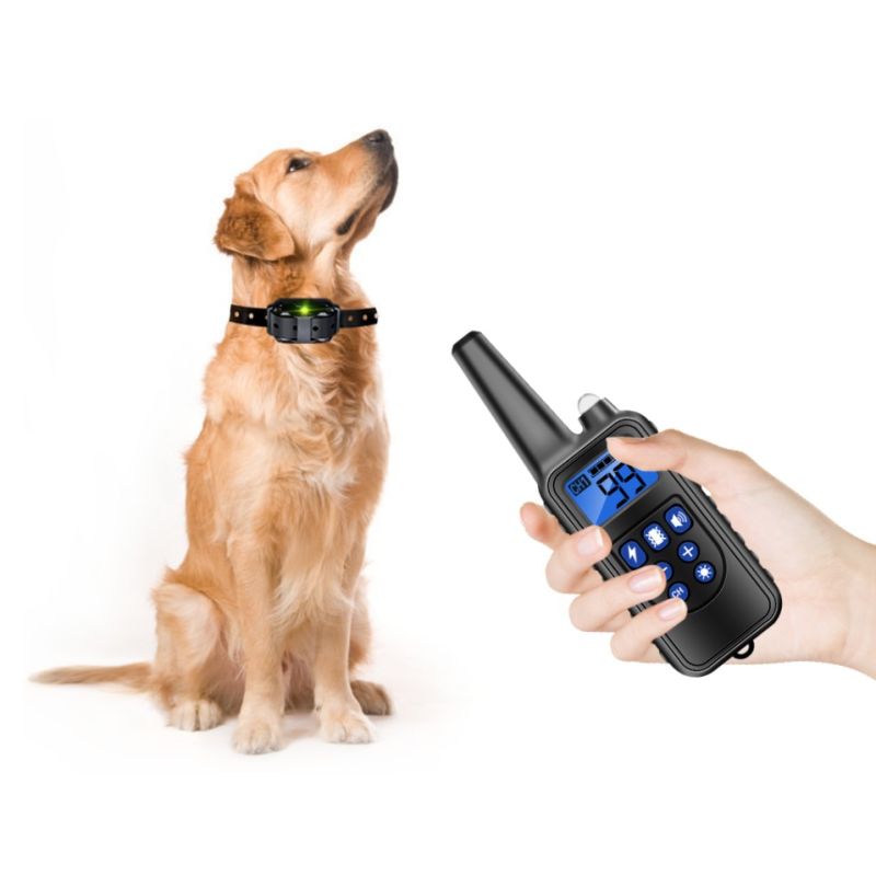 Transform Dog Training with 800m Pet Remote Rechargeable Adjustable Levels IP7 Waterproof Collar Vibration Shock