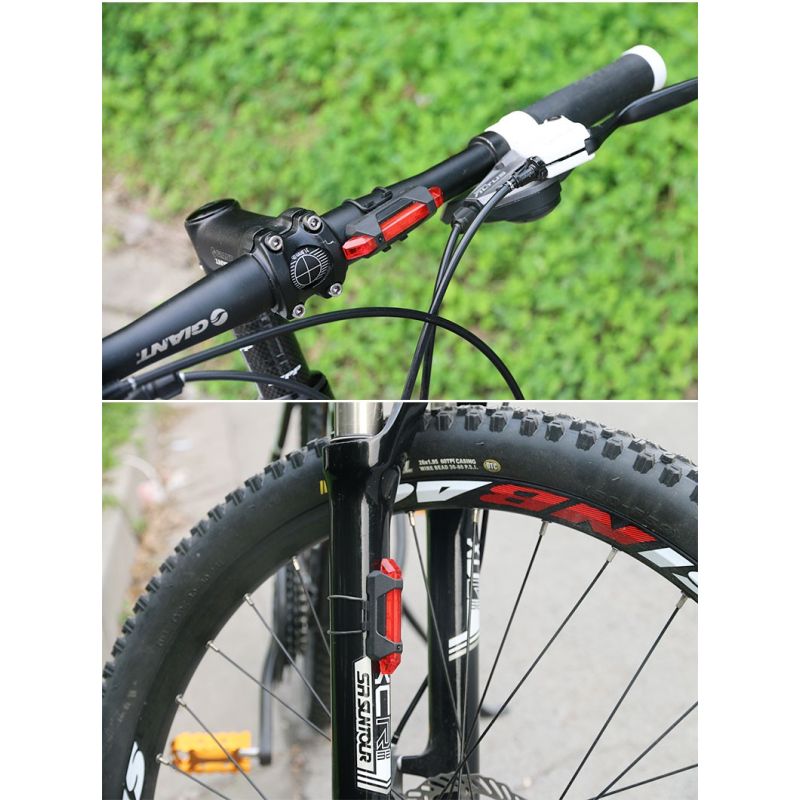 Portable USB Rechargeable Bicycle Taillight Rear Safety Light with Dynamic Flash Modes for Cycling Visibility