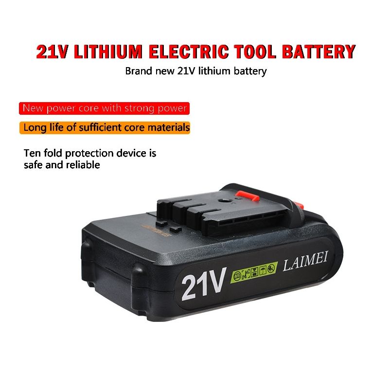 21V Lithium Battery for Electric Drill Cordless Screwdriver Versatile Li-ion for DIY Fast Charging Reliable