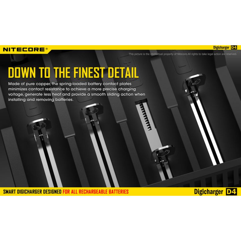 Nitecore D4 Digicharger LCD Display Intelligent Battery Charger Li-ion Ni-MH Smart Power Solution