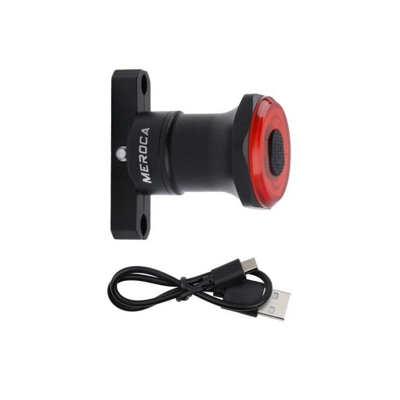 MEROCA MX2 Smart Sensor Brake Tail Light USB Charging High-Power LEDs Mountain Road Bike Cycling Safety