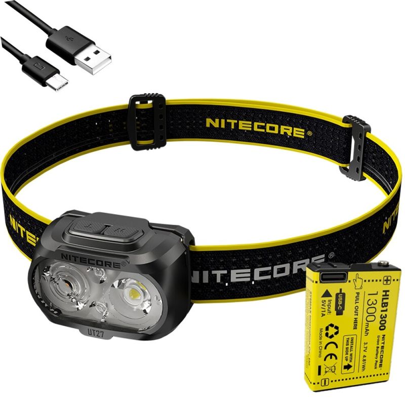 Nitecore UT27 LED Headlight 520 Lumens 2 x XP-G3 S3 Tech Rugged Design Versatile Modes for Night Adventure