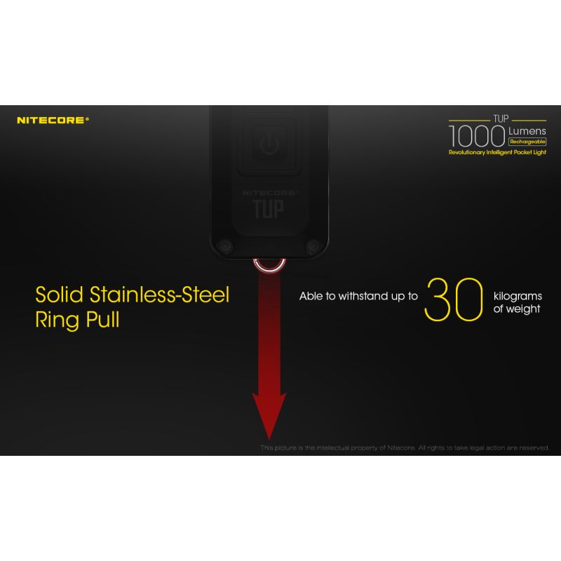 Nitecore TUP XP-L HD V6 LED Flashlight 1000 Lumens USB Rechargeable Mini Outdoor Gear for Hiking and Camping