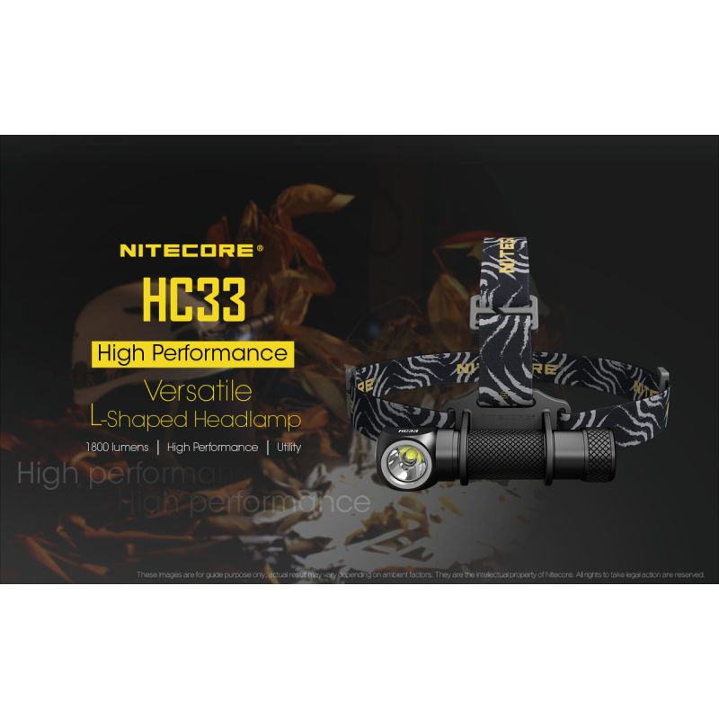 Nitecore HC33 XHP35 1800 Lumens LED Headlamp Hands Free Illumination for Outdoor Hiking and Night Work