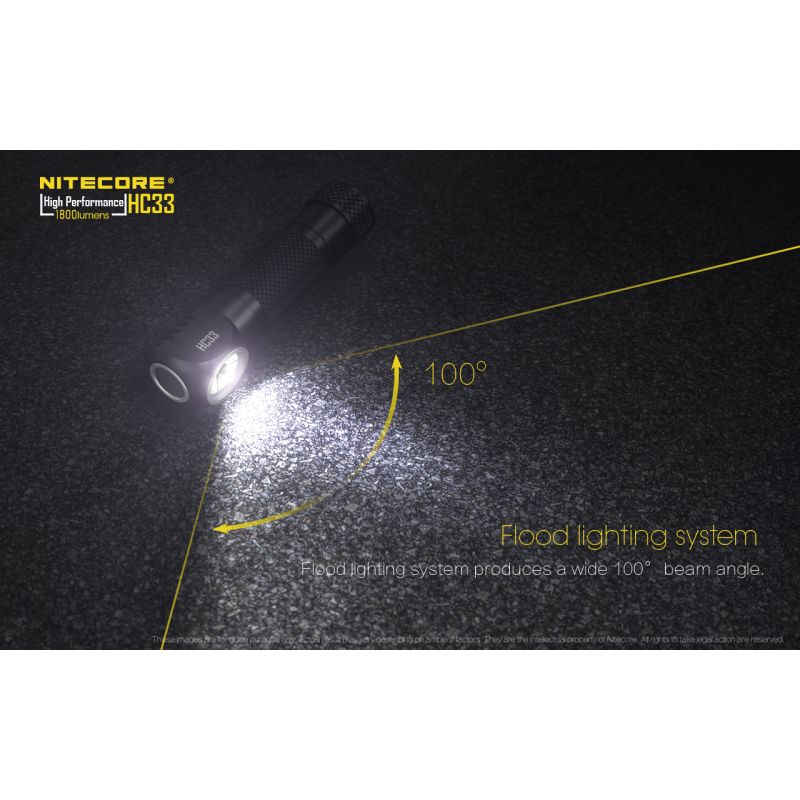 Nitecore HC33 XHP35 1800 Lumens LED Headlamp Hands Free Illumination for Outdoor Hiking and Night Work