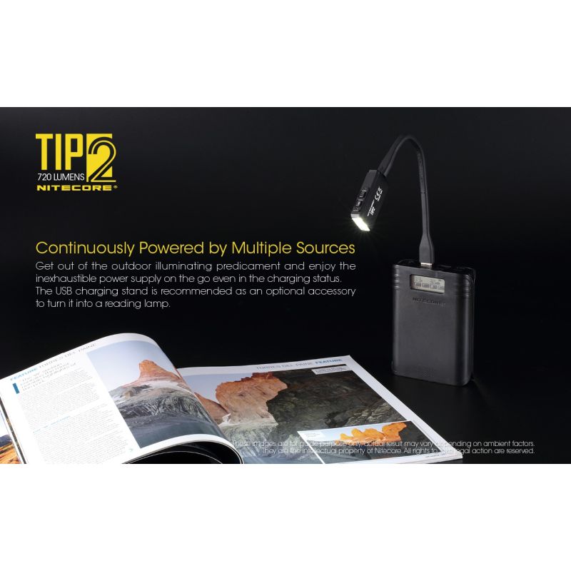 NITECORE TIP2 Keychain Flashlight 720 Lumens USB Rechargeable LED Light for Camping Gear or Everyday Carry