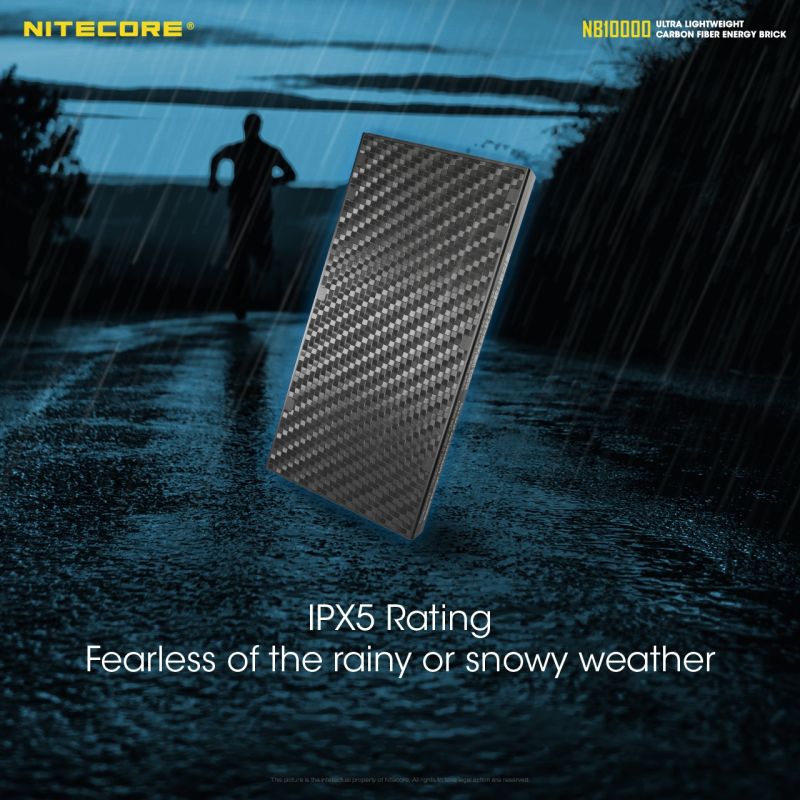 NITECORE NB10000 QC Dual Port USB-C 10000mAh Power Bank Lightweight Fast Charging for Travel and Outdoor