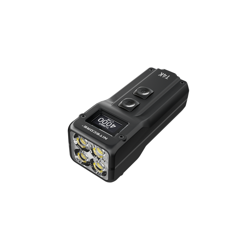 Nitecore T4K 4000 Lumens Portable Keychain Flashlight USB-C Compact Outdoor Gear with XP-L2 V6 LEDs