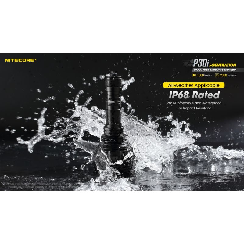 Explore the Nitecore P30i Tactical Flashlight XHP35 HI LED 2000 Lumens with 1000 Meter Beam Rugged Outdoor Lighting