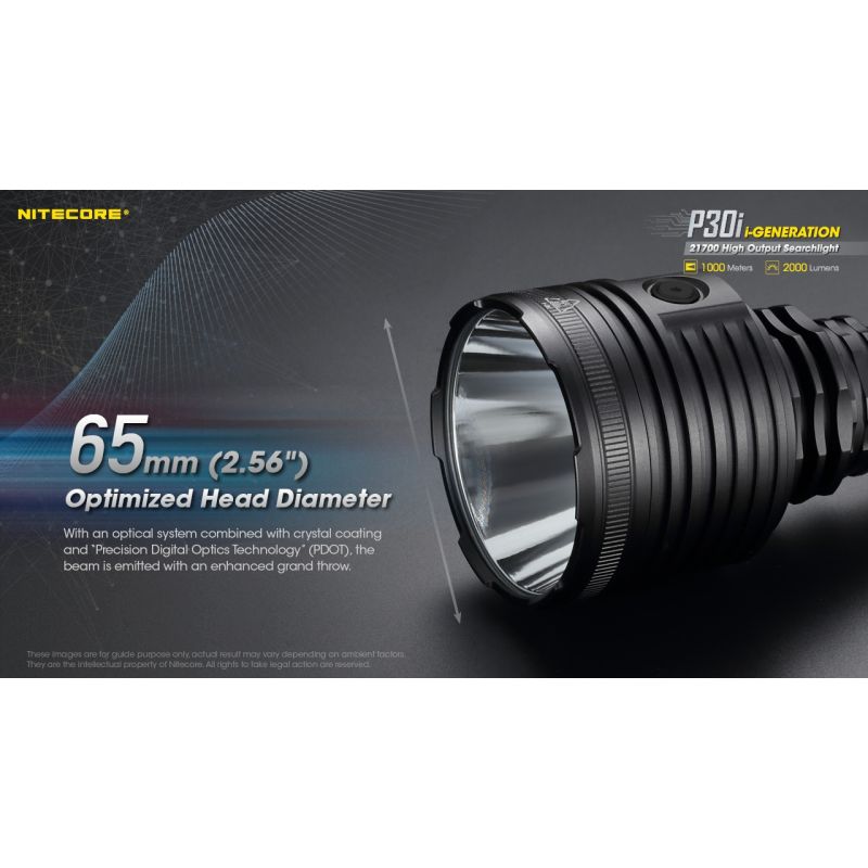 Explore the Nitecore P30i Tactical Flashlight XHP35 HI LED 2000 Lumens with 1000 Meter Beam Rugged Outdoor Lighting
