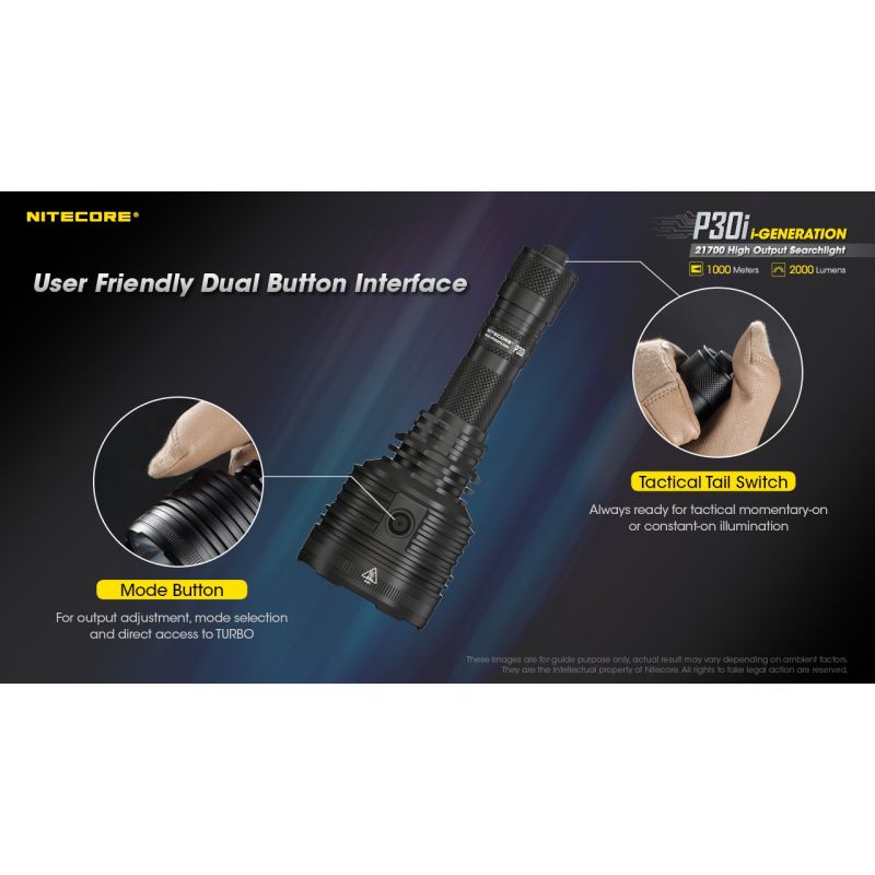 Explore the Nitecore P30i Tactical Flashlight XHP35 HI LED 2000 Lumens with 1000 Meter Beam Rugged Outdoor Lighting