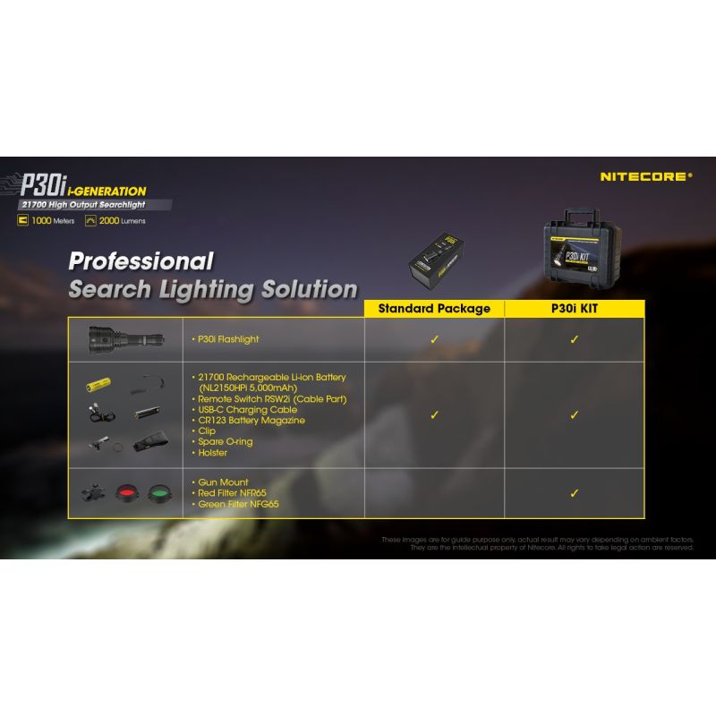 Explore the Nitecore P30i Tactical Flashlight XHP35 HI LED 2000 Lumens with 1000 Meter Beam Rugged Outdoor Lighting
