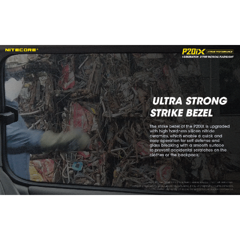 Nitecore P20iX Tactical Flashlight 4000 Lumens USB-C Rechargeable Outdoor High Lumen Strobe Mode Flashlight