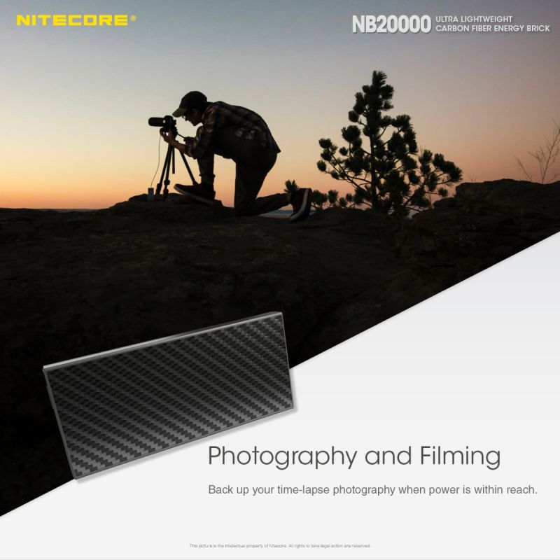 Nitecore NB20000 QC Dual Port 20000mAh Power Bank Lightweight Fast Charging USB USB-C Smartphone Charger