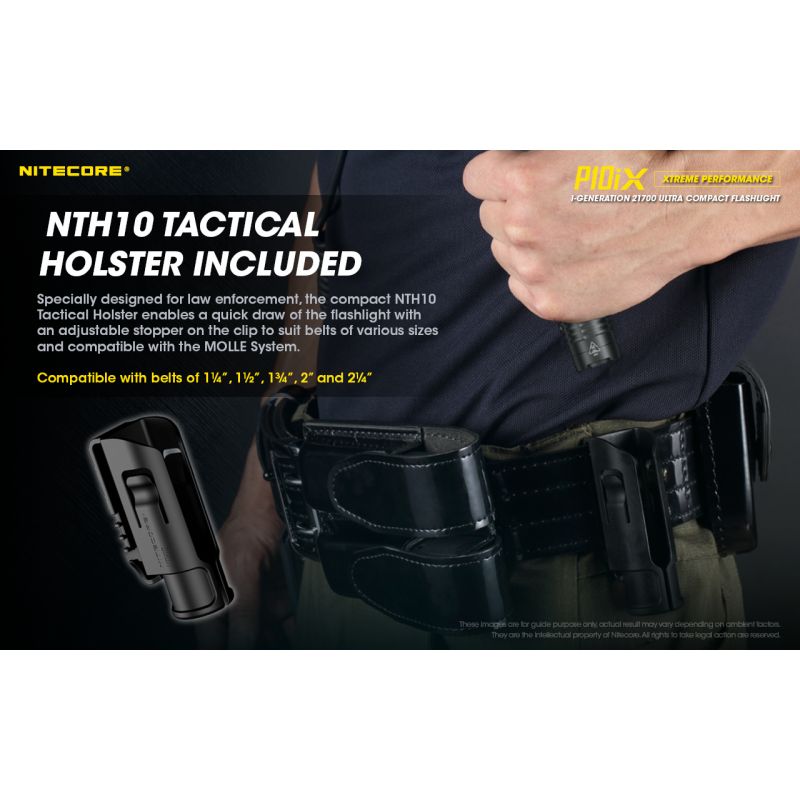 Nitecore P10iX 4000 Lumens Powerful Tactical Flashlight 4 x XP-L2 V6 LED 158m Beam Long Runtime Durability