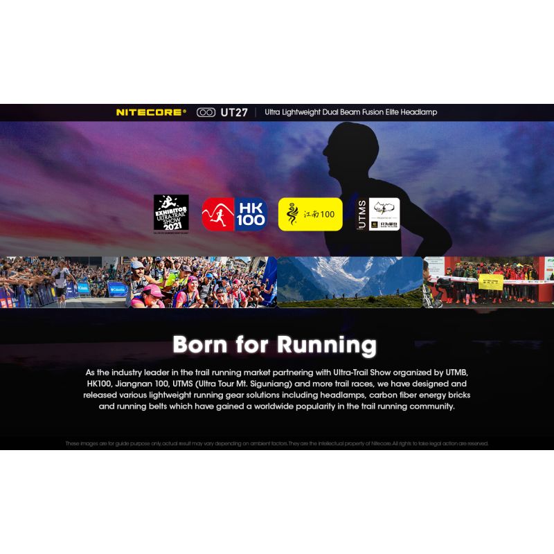 Nitecore UT27 LED Headlight 520 Lumens 2 x XP-G3 S3 Tech Rugged Design Versatile Modes for Night Adventure