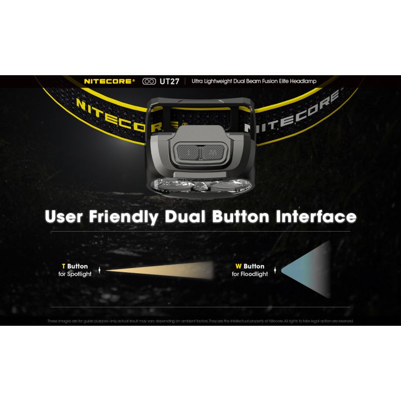 Nitecore UT27 LED Headlight 520 Lumens 2 x XP-G3 S3 Tech Rugged Design Versatile Modes for Night Adventure