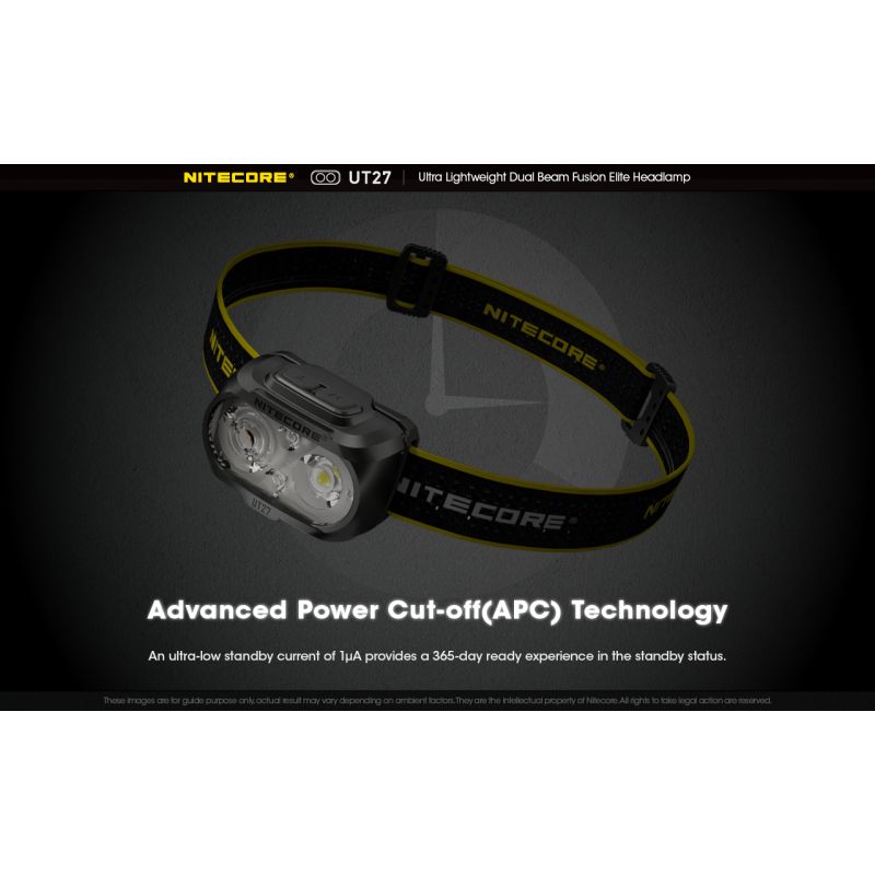 Nitecore UT27 LED Headlight 520 Lumens 2 x XP-G3 S3 Tech Rugged Design Versatile Modes for Night Adventure