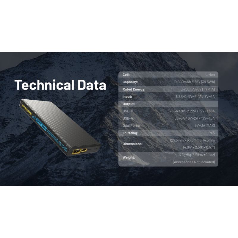 Nitecore Summit 10000 Power Bank