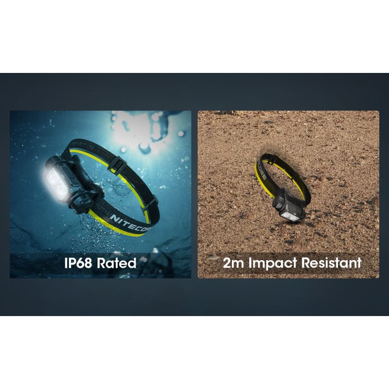 Nitecore NU50 1400 Lumens LED Headlamp for Hiking Lightweight Rechargeable Headlamp with Long Runtime