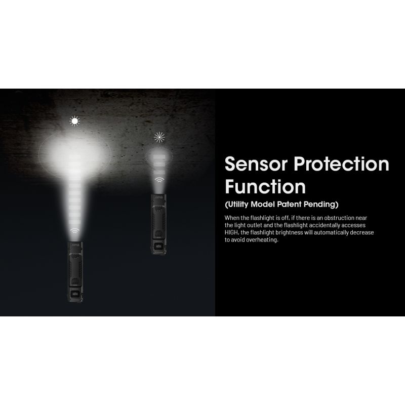 NITECORE EDC29 6500 Lumens USB-C Rechargeable Flashlight Long-Range Visibility Everyday Carry Adventure