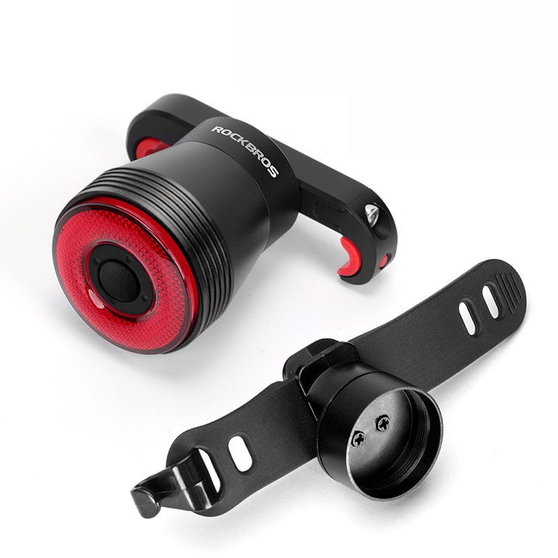 ROCKBROS Q5 Bicycle Smart Light Auto Brake Sensing LED Taillight IPX6 Waterproof Cycling Safety Equipment