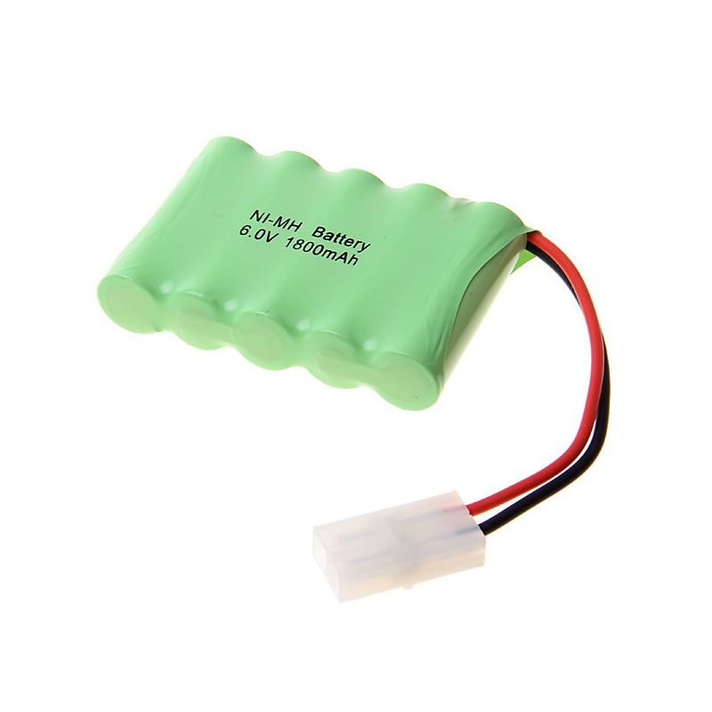 Ni-MH AA 6V 1800mAh Big White Plug Battery Pack