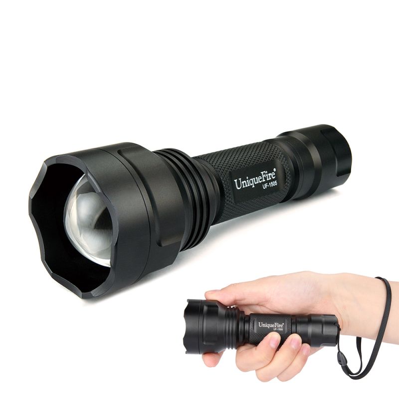 UniqueFire UF-1505 IR 850NM LED Zoomable Waterproof Flashlight Nighttime and Covert Operation Essential