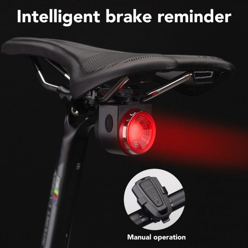 ANTUSI A8 Road Bike Anti-theft Alarm Lock Taillight Cycling Safety with Automatic Brake and Wireless Bell