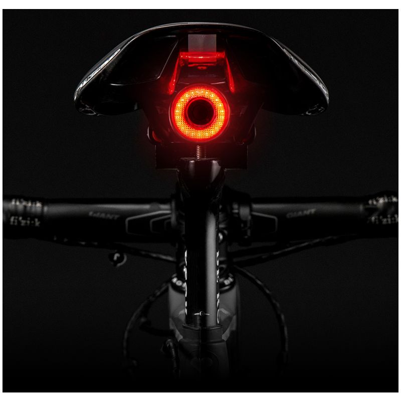 ROCKBROS Q5 Bicycle Smart Light Auto Brake Sensing LED Taillight IPX6 Waterproof Cycling Safety Equipment