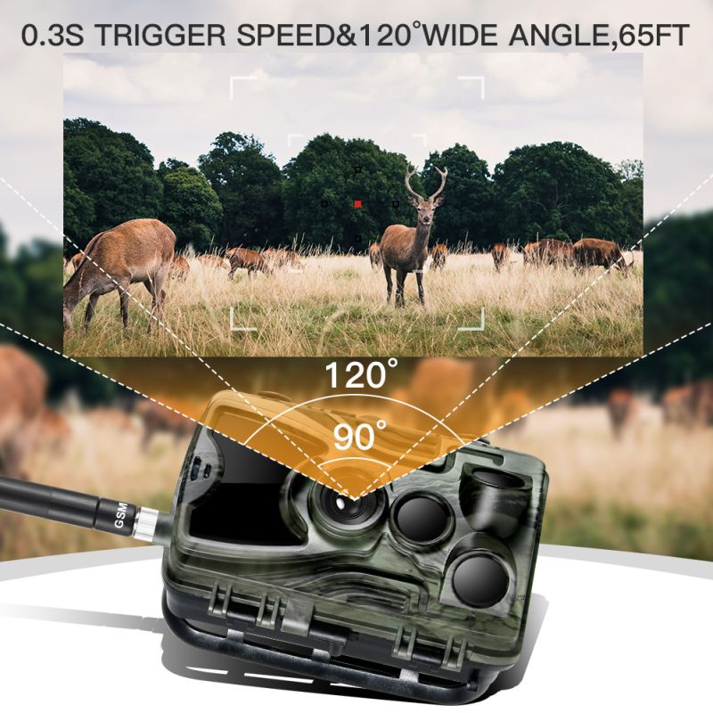 HC801M Trail Wildlife Camera 20MP 1080P Night Vision Perfect for Wildlife Photography and Animal Tracking