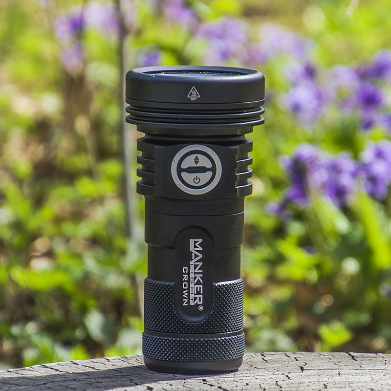Manker CROWN Digital Zoom Flashlight 5000 Lumens 900 Meters Beam Versatile Outdoor Gear for Camping Hiking