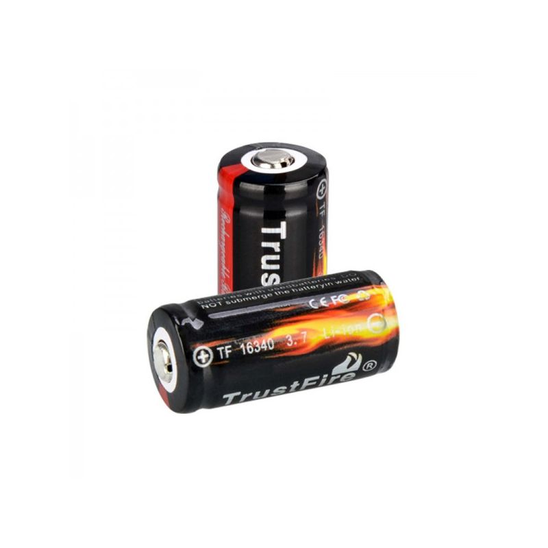TrustFire 16340 CR123A 3.7V 880mAh Battery Rechargeable Protected Eco-friendly for Cameras Medical Devices