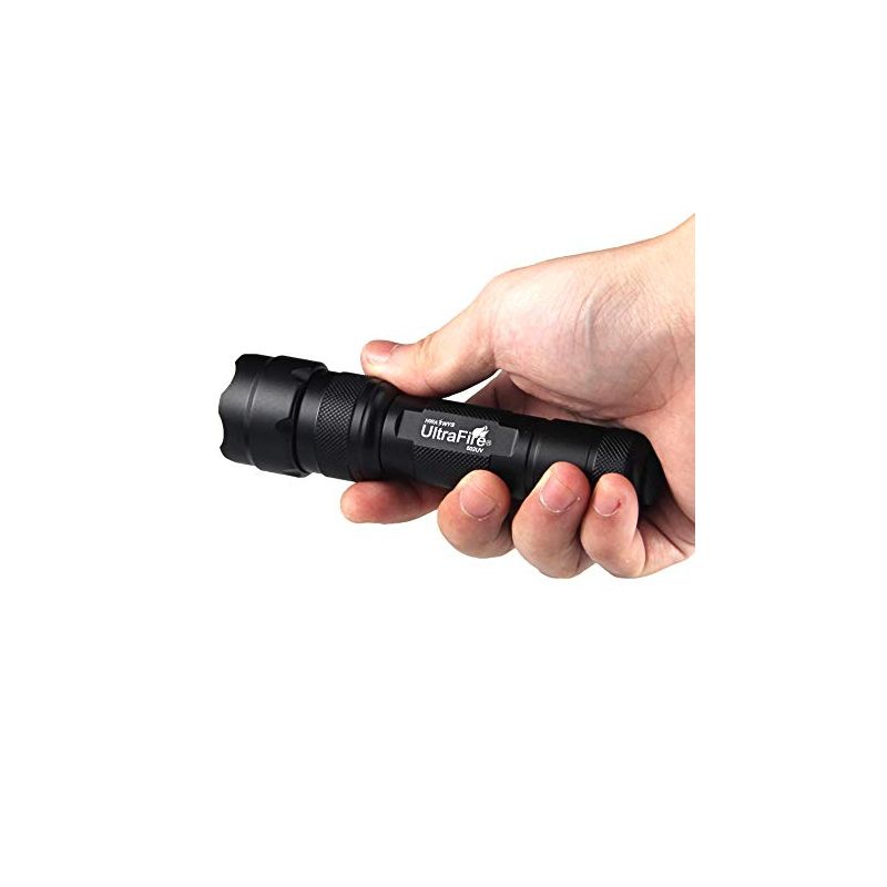 UltraFire WF-502B.2 395nm LED UV Flashlight for Pet Stain Detection DIY Inspection Powerful UV Output Durable