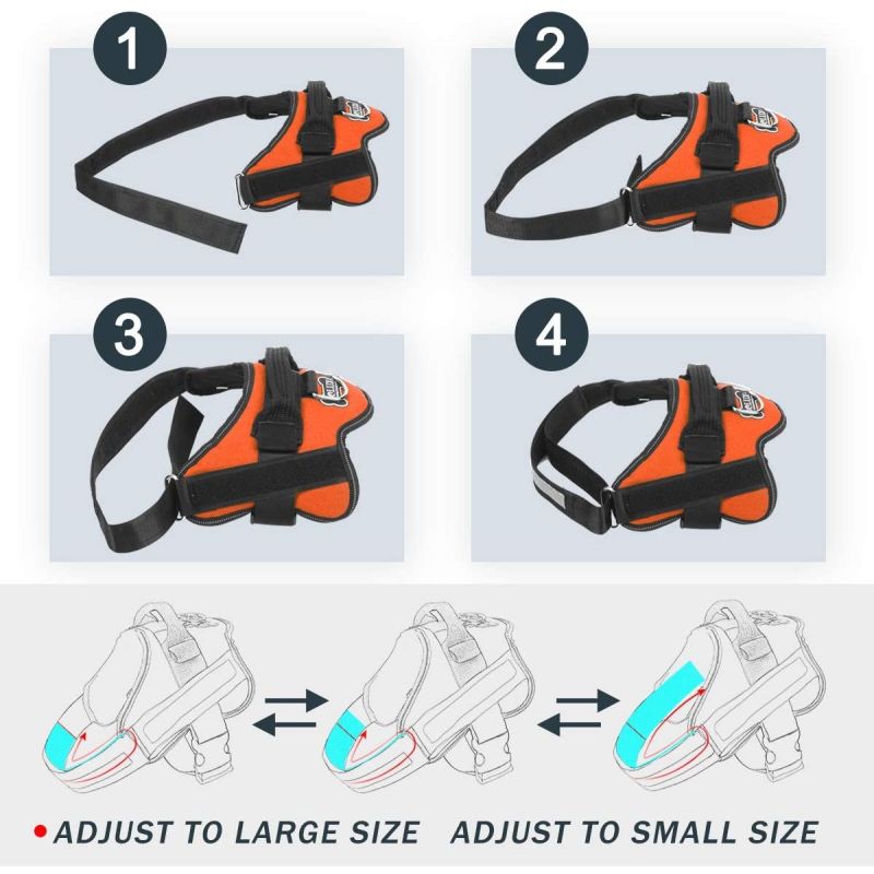 No-Pull Reflective Dog Vest with Handle Adjustable Harness for Medium Breeds Comfortable Walking Gear