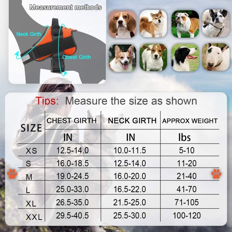 No-Pull Reflective Dog Vest with Handle Adjustable Harness for Medium Breeds Comfortable Walking Gear