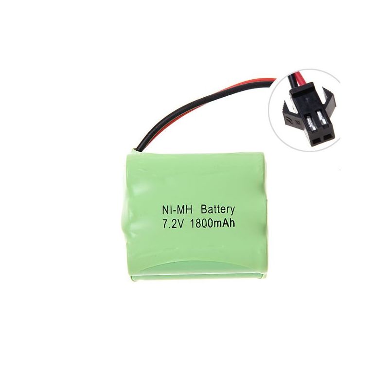 Eco-friendly 7.2V 1800mAh Ni-MH Rechargeable Battery Pack for High-Drain Devices SM Plug for Long Usage