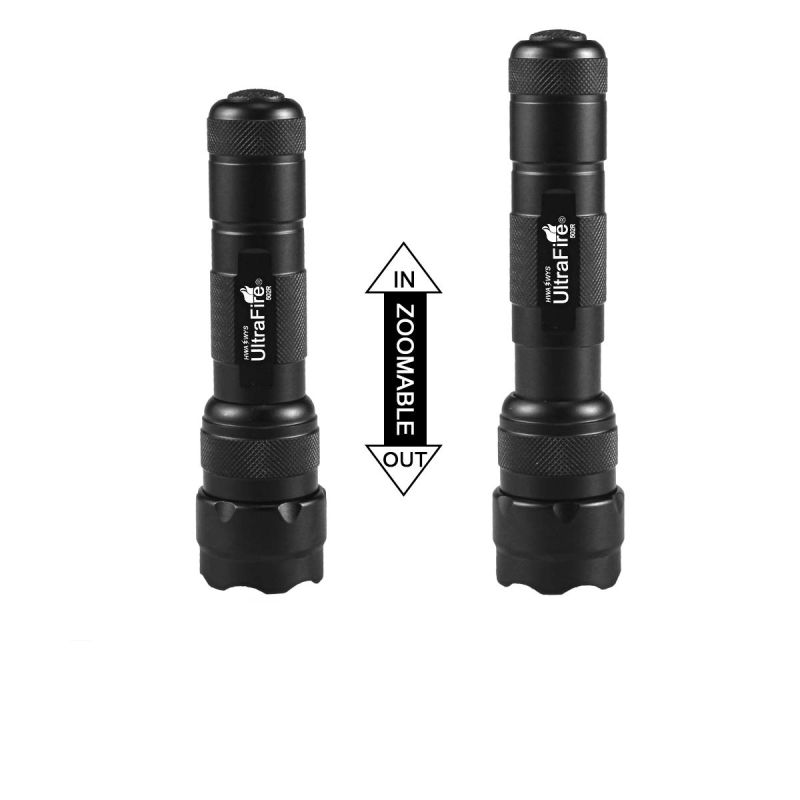 UltraFire WF-502B.2 LED Flashlight 1600 Lumens Lightweight 5-Mode Durable Camping Tactical Emergency Flashlight
