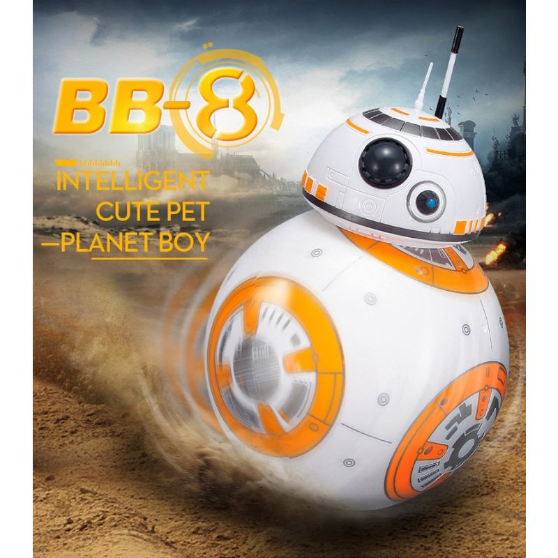Star Wars BB-8 Remote Control Robot 20.5cm Intelligent RC Toy 360° Rotation Fun for Kids and Collectible