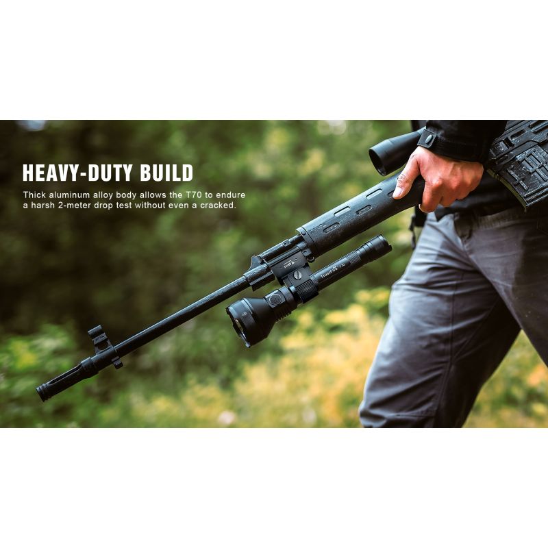 TrustFire T70 Kit High Power 2300 Lumens Rechargeable LED Flashlight Long Beam Camping or Emergency