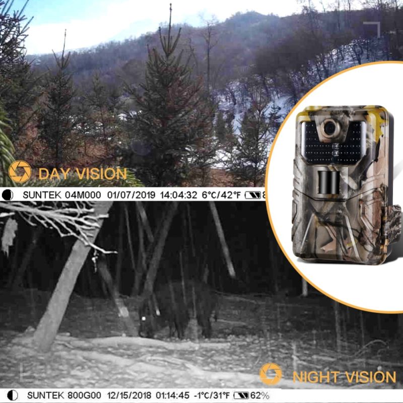 HC-900A 36MP Trail Camera 2.7K HD with Invisible Infrared Night Vision Perfect for Wildlife and Outdoor Use