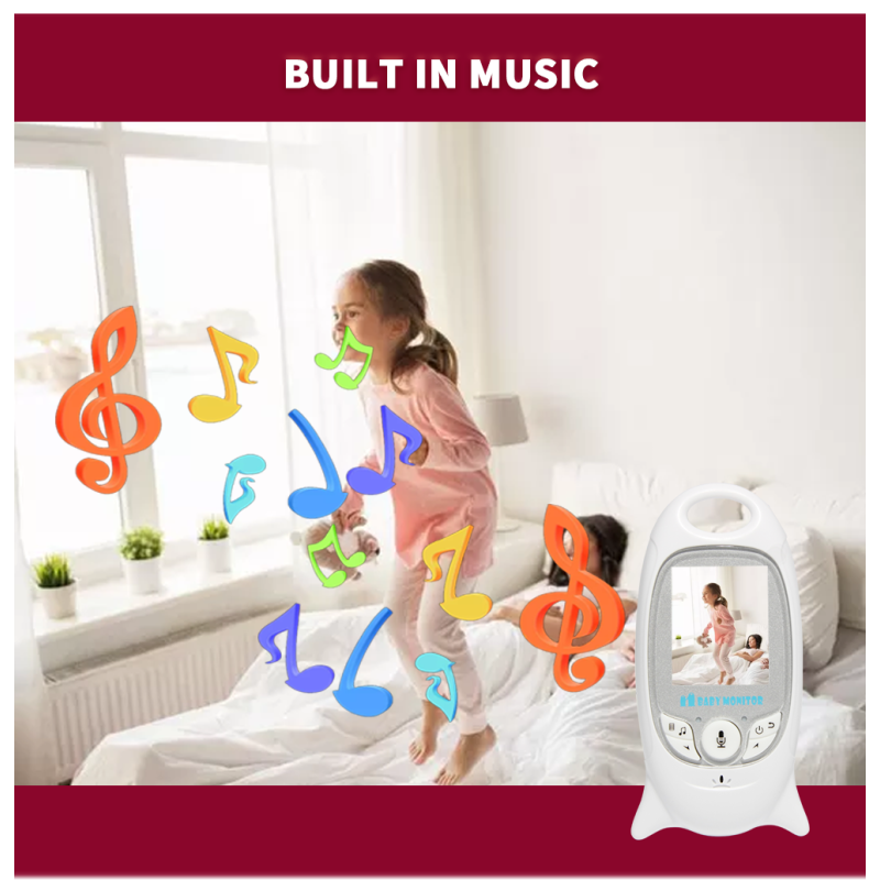VB601 2.4g Wireless Video Baby Monitor with Two Way Talk Night Vision and Temperature Monitoring