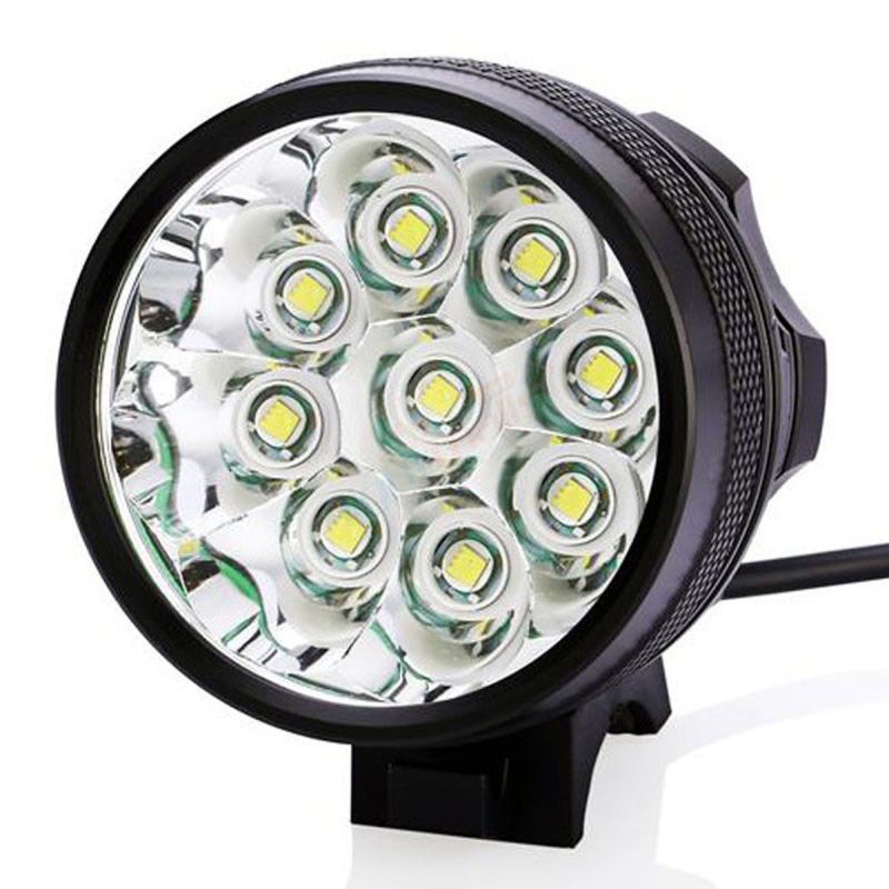 9T6 Bicycle Light 10800 Lumens Waterproof T6 LED Headlight Versatile Cycling Safety and Camping Equipment