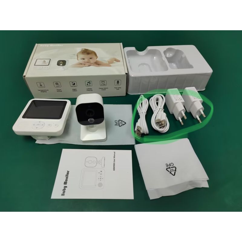 Experience Peace of Mind with AMB900 2.8 Inch Video Baby Monitor 720P HD Night Vision and Two Way Intercom