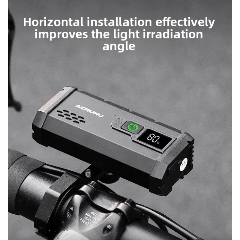 ACRUNU LED Bike Light USB Rechargeable Cycling light - 4 Modes Bicycle Headlight 