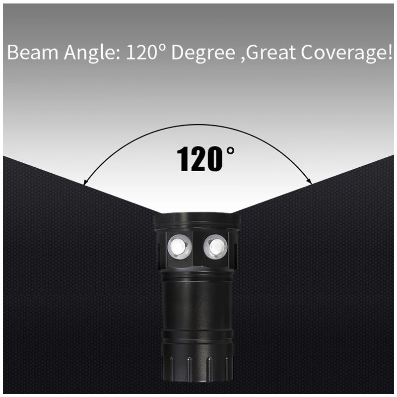 B11 LED Diving Flashlight Red Blue White Underwater Photography Light 80M Scuba Lantern Marine Exploration